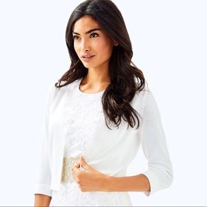 Lilly Pulitzer white cardigan shrug